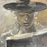 Lady in Hat by Andrew Turner