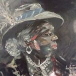 Lady with Grey Hat by Andrew Turner