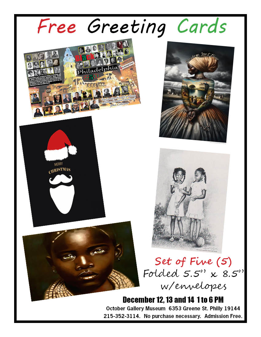 Black Philadelphia 250 / Greeting Cards - Image 2