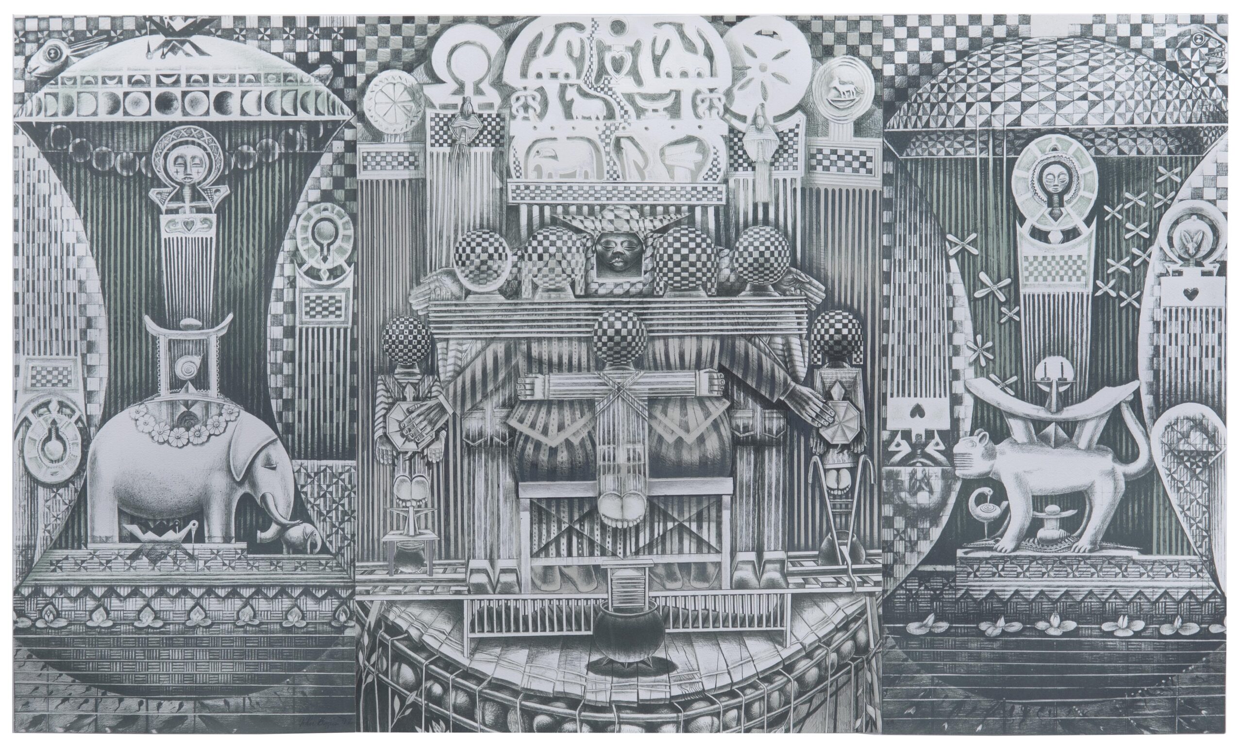 Family Ark, 1992 by John Biggers