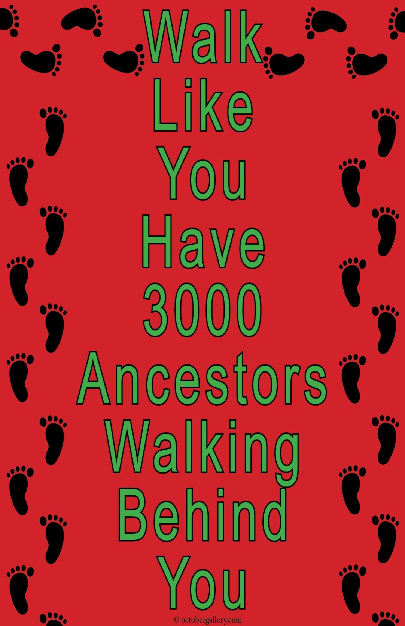 Make a Donation: 3000 Ancestors 11" x 17"