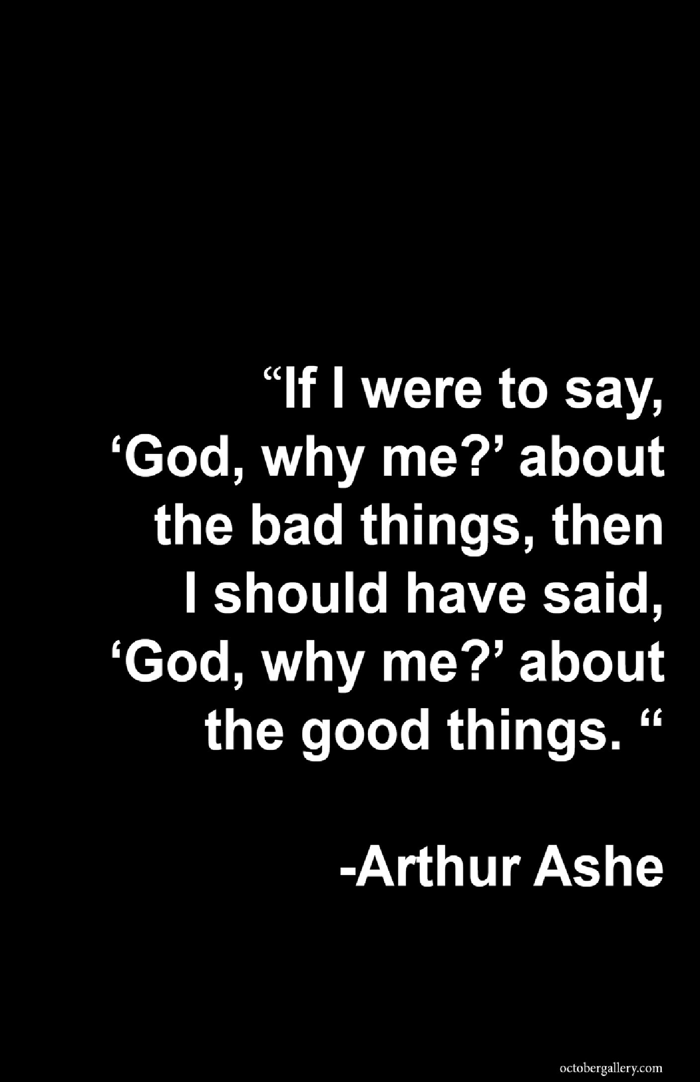 Make a Donation: Why Me? Arthur Ashe 11" x 17"