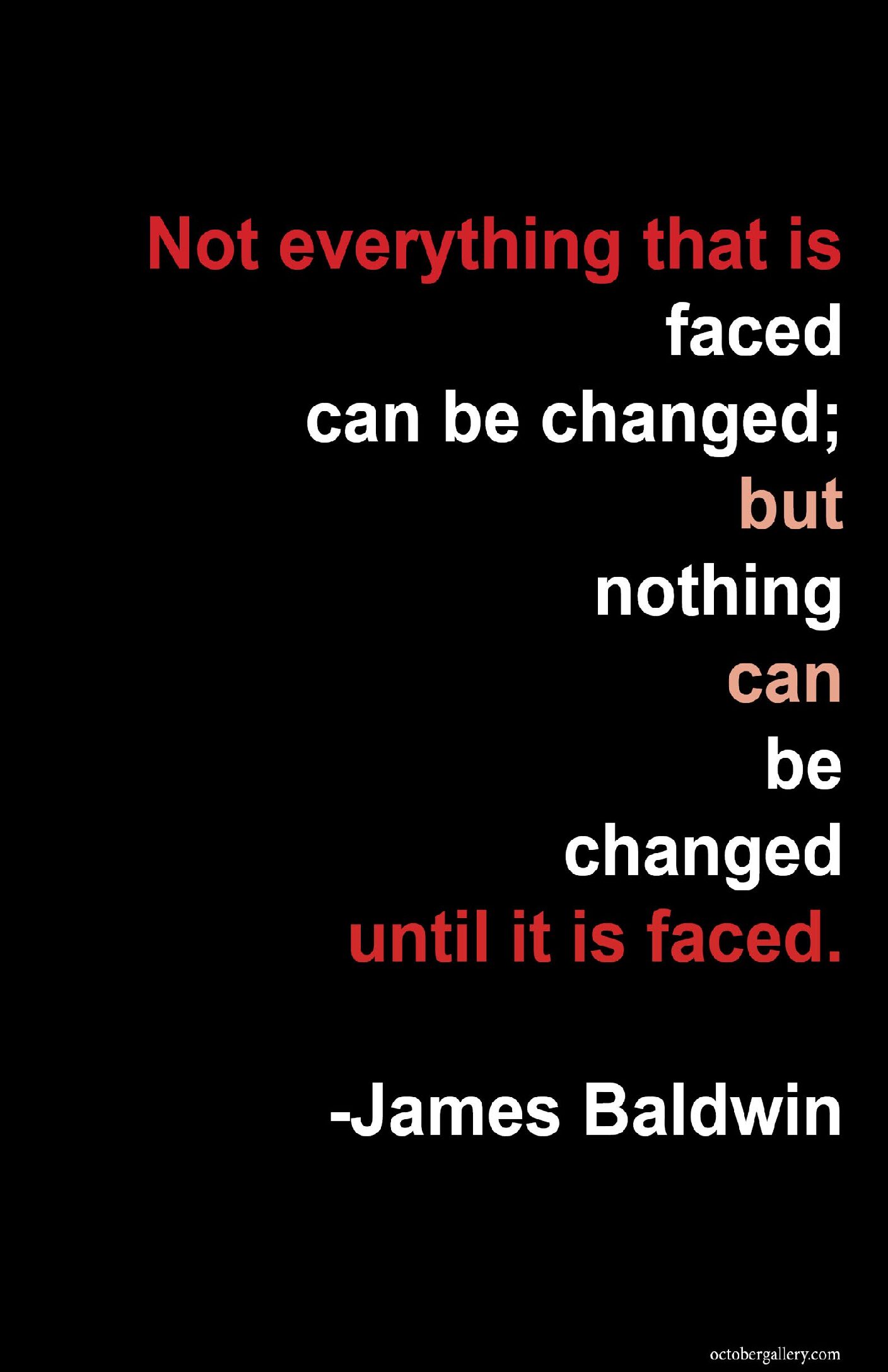 Make a Donation: Faced by James Baldwin 11" x 17"