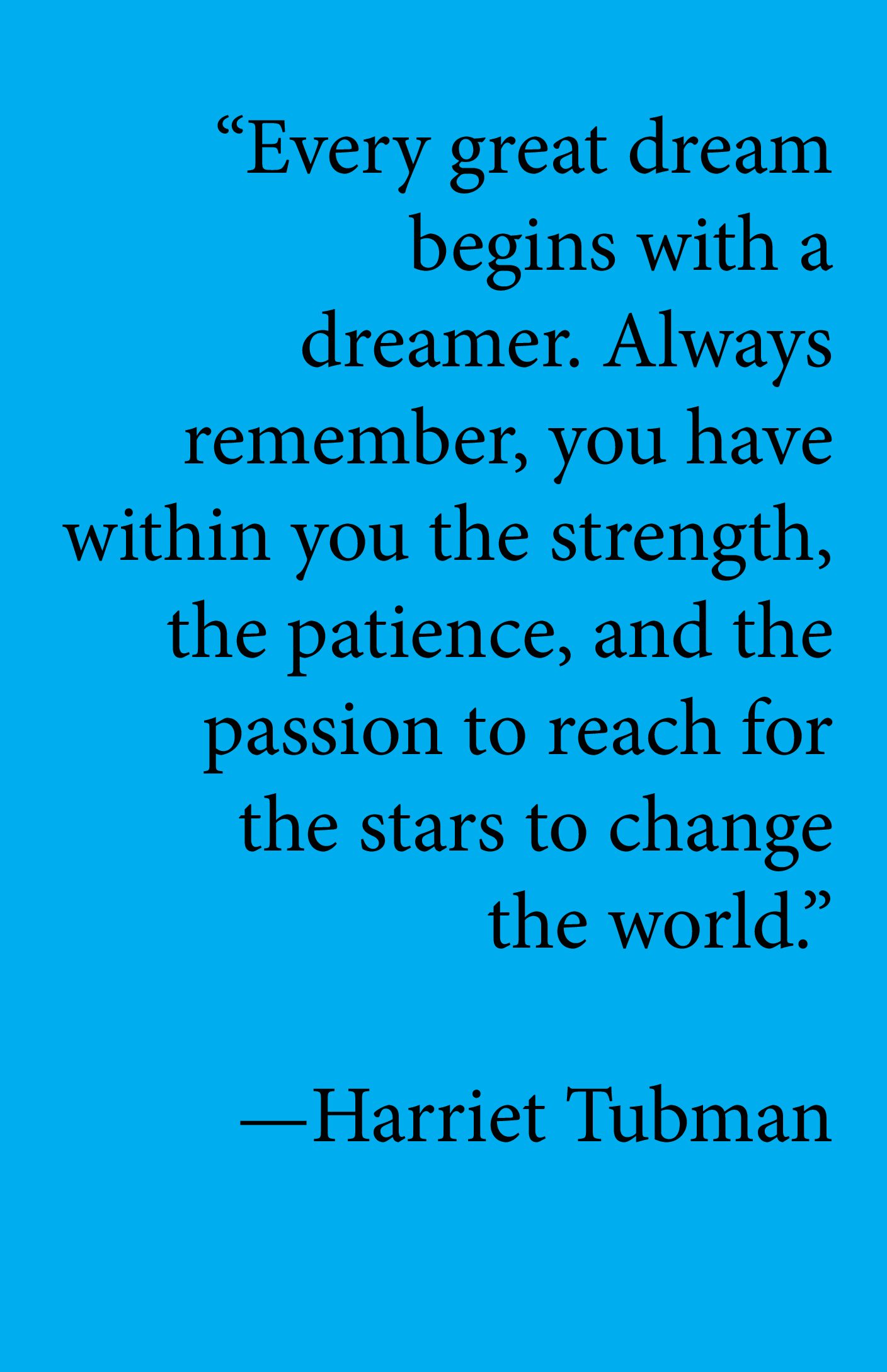 Make a Donation: Great Dreams Harriet Tubman 11" x 17"